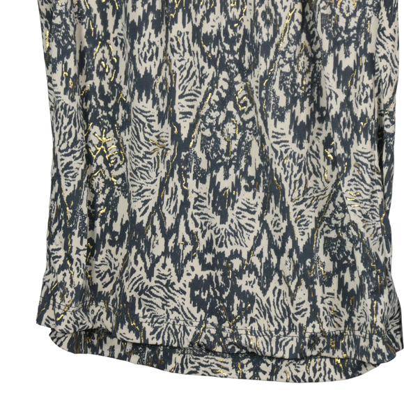 NEW Iman Global Chic Joggers Women Size 3X Gray Gold Pull On Travel Animal Print - Picture 4 of 9